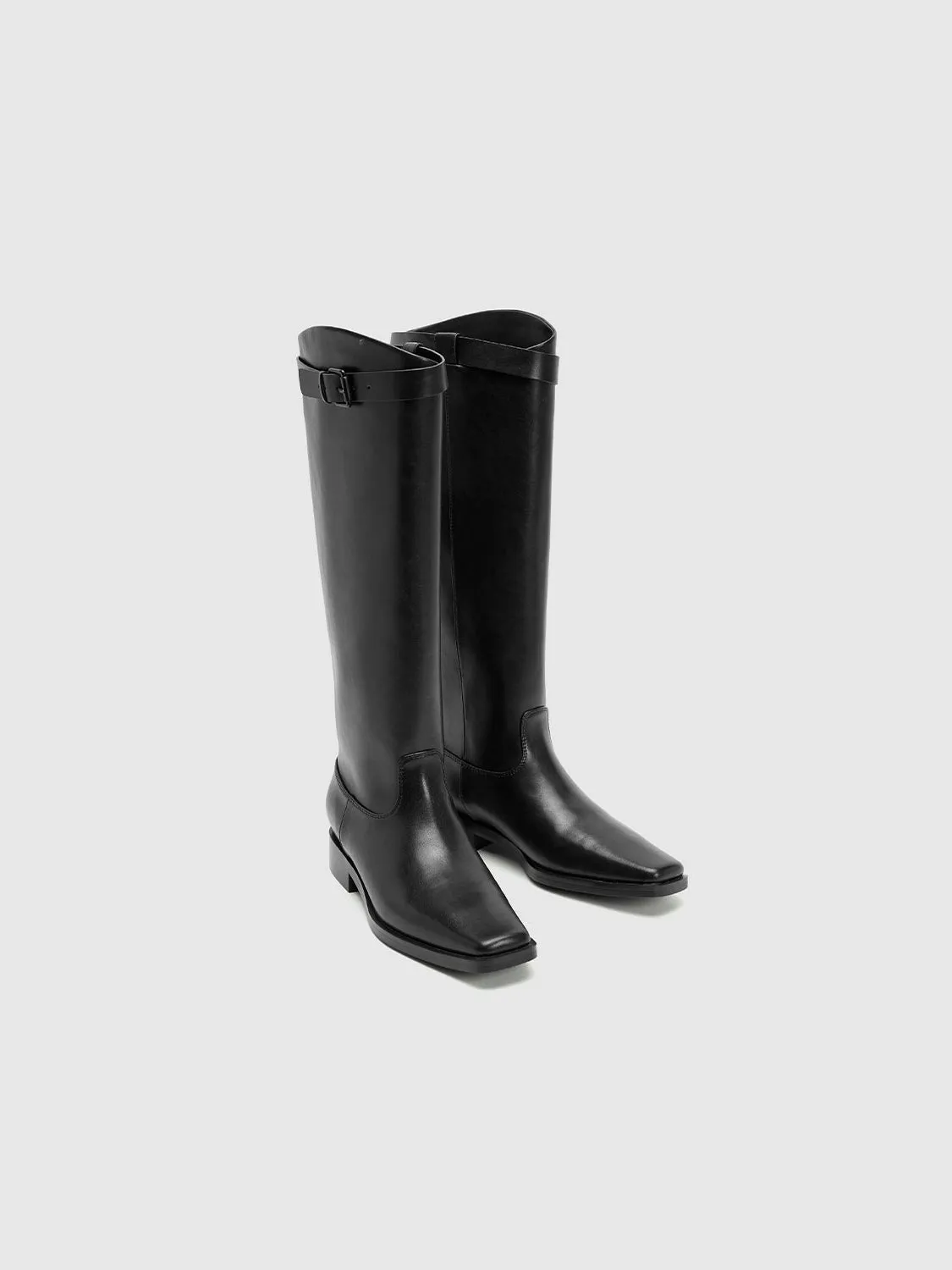 Leather Knee Boots sold by Urban Revivo