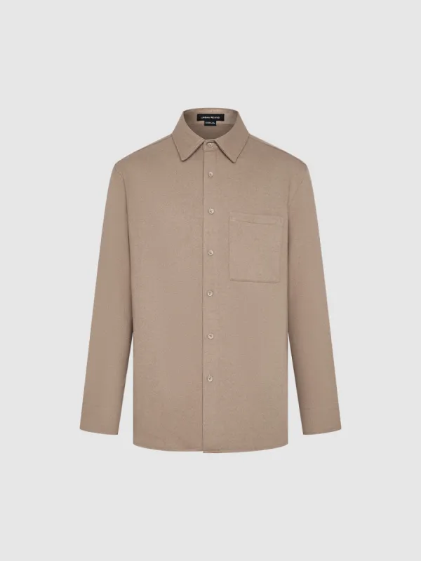 Loose Chest Pocket Shirt sold by Urban Revivo