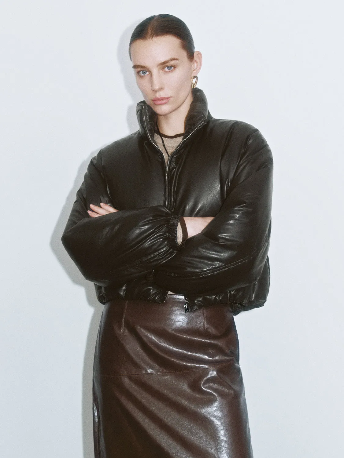 Leather Down Outerwear sold by Urban Revivo