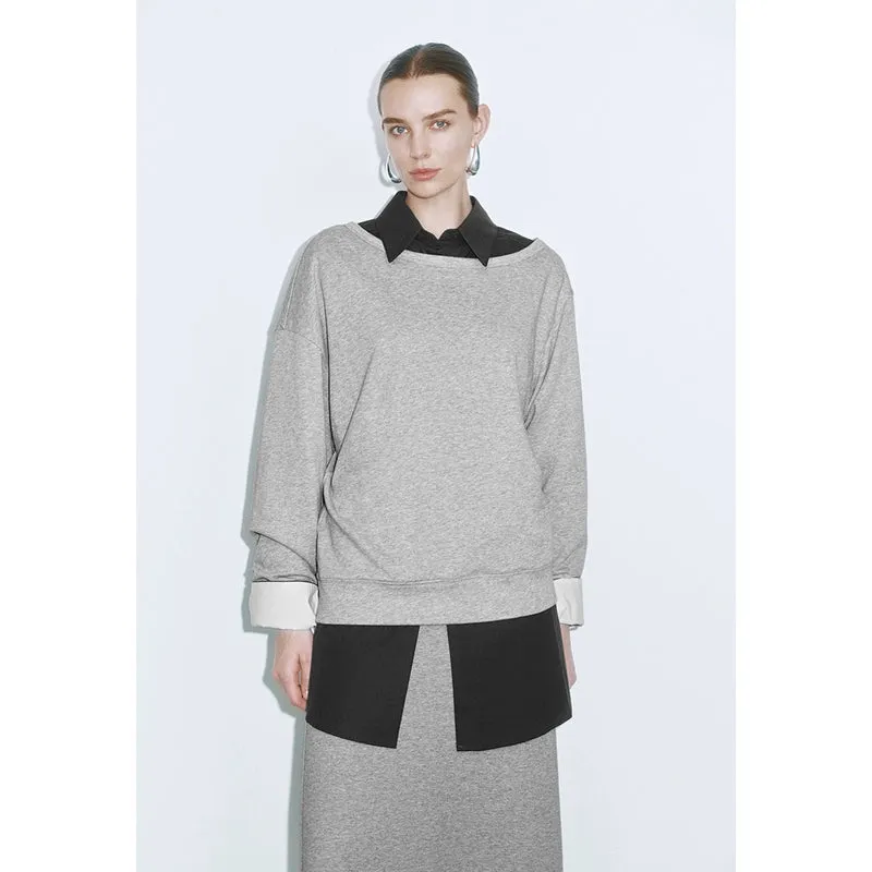 Long Sleeve Loose T-Shirts sold by Urban Revivo product image thumbnail 5