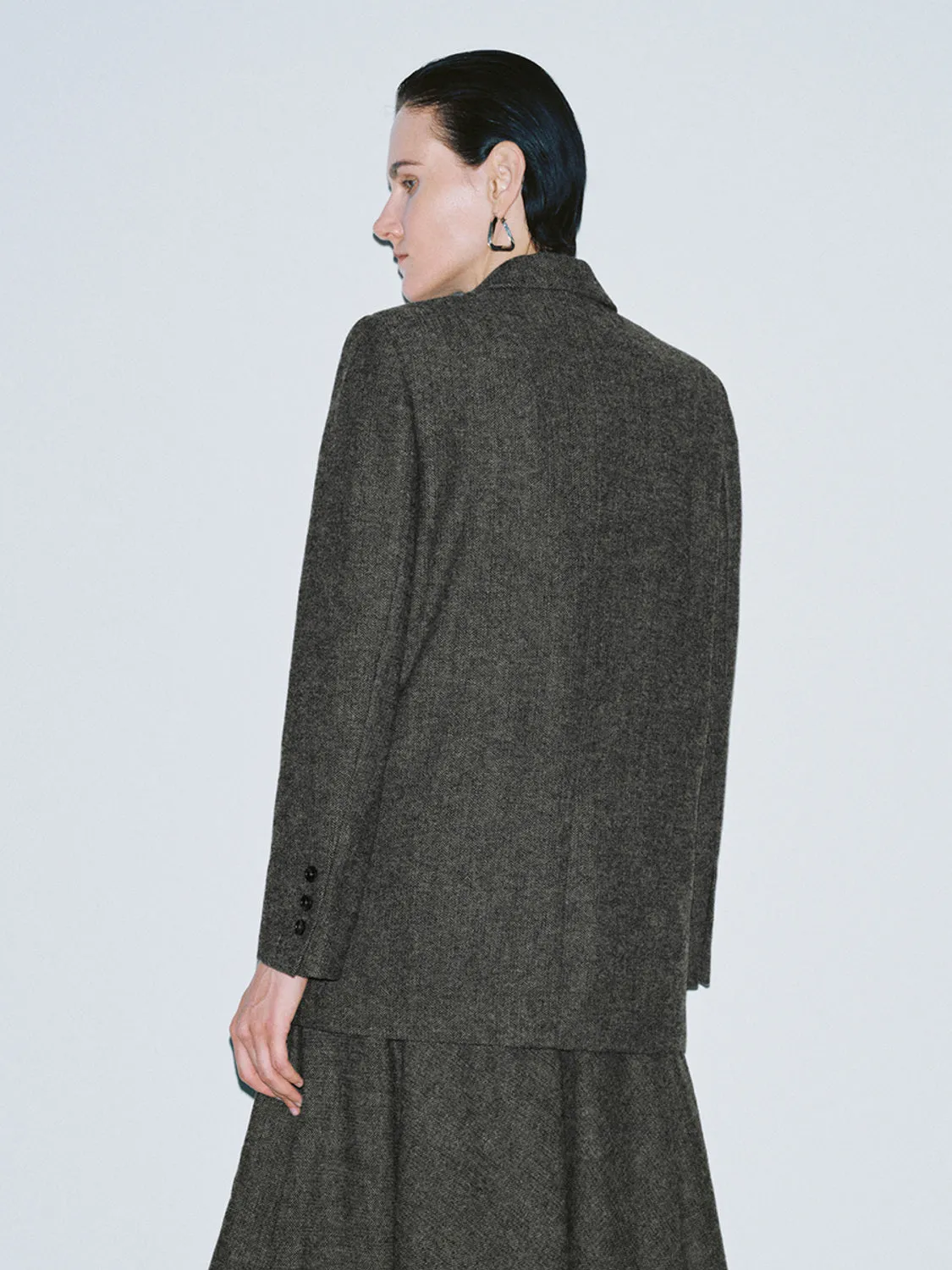 Notched Collar Blazers sold by Urban Revivo product image thumbnail 2