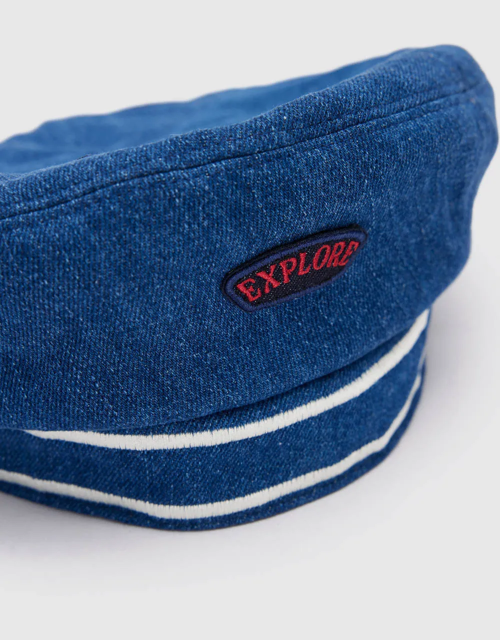 Letter Embroidered Denim Beret sold by Urban Revivo product image thumbnail 5