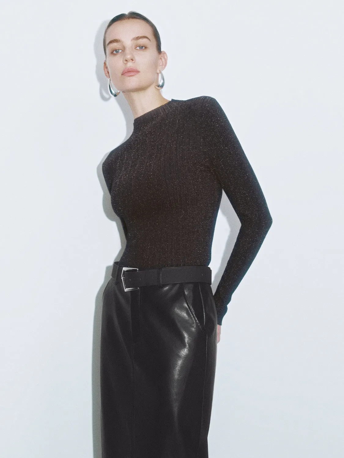 Long Sleeve Knitted T-Shirts sold by Urban Revivo