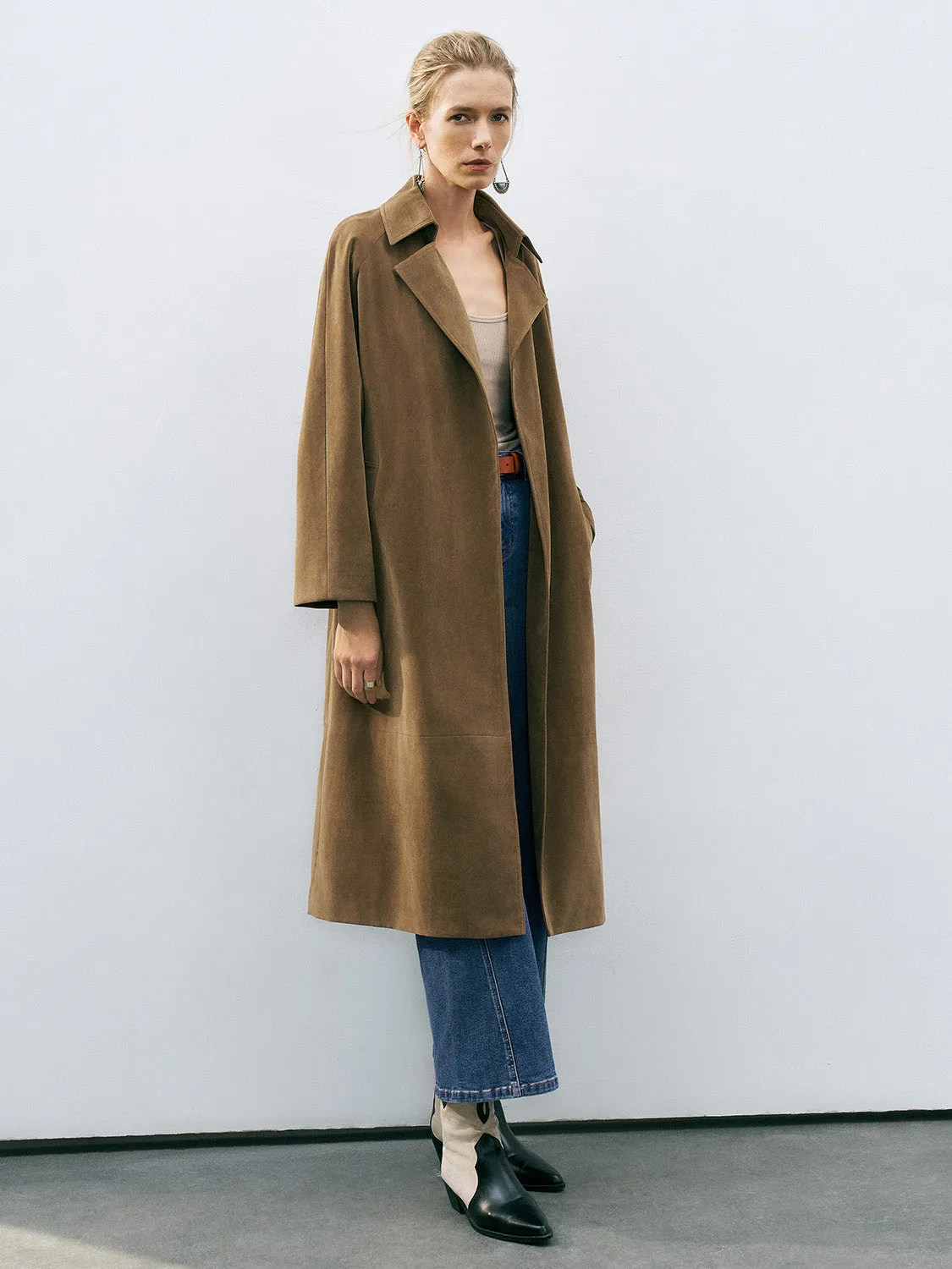 Notched Collar Trench Coats sold by Urban Revivo product image thumbnail 4