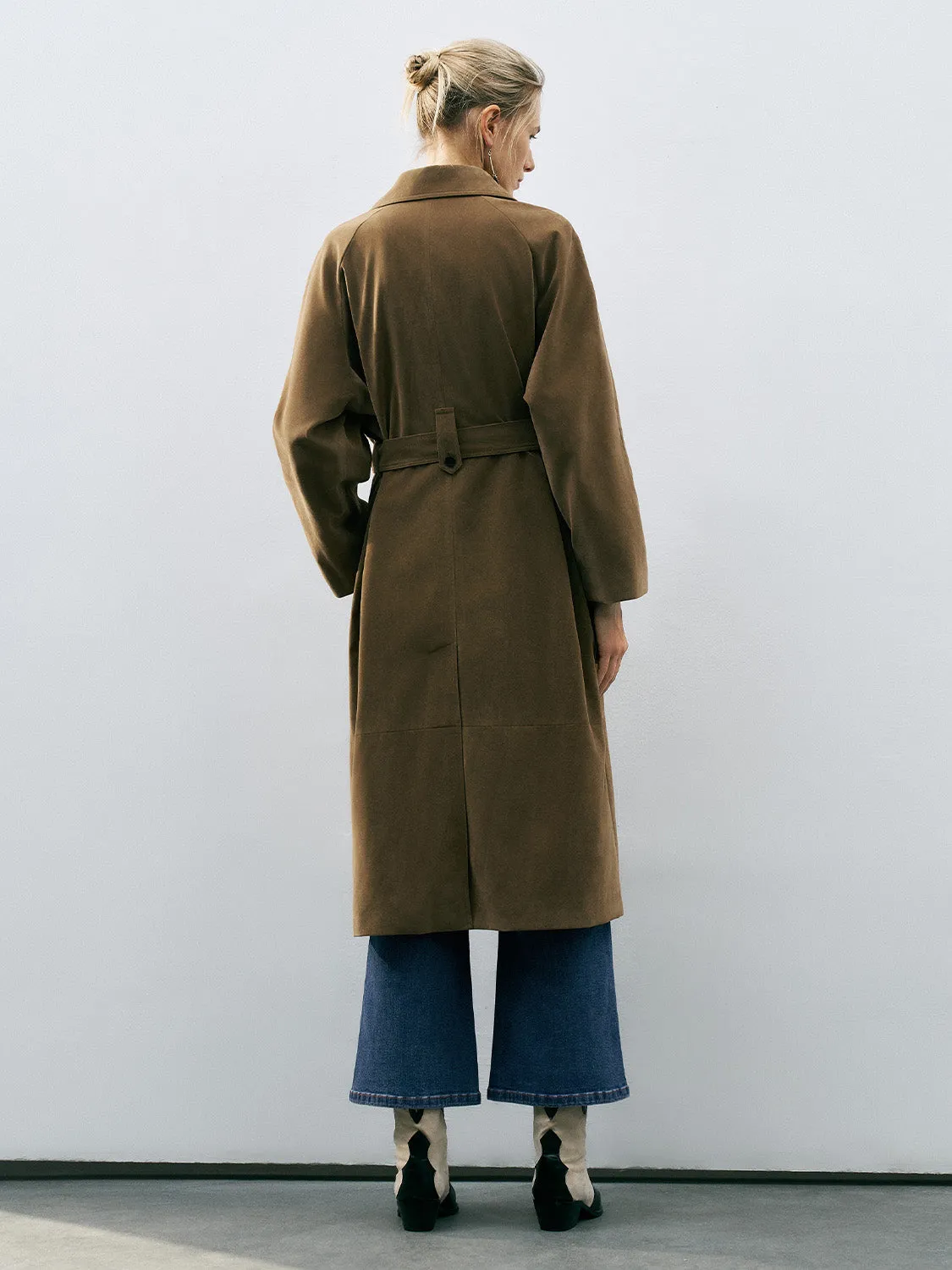 Notched Collar Trench Coats sold by Urban Revivo product image thumbnail 3