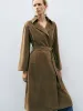 Notched Collar Trench Coats sold by Urban Revivo