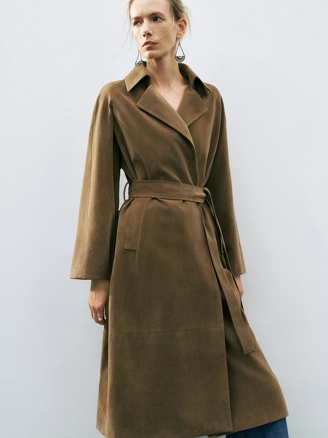 Notched Collar Trench Coats sold by Urban Revivo product image thumbnail 2
