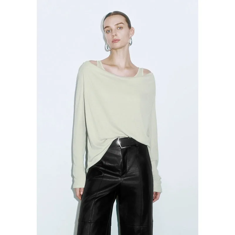 Long Sleeve Loose T-Shirts sold by Urban Revivo product image thumbnail 5