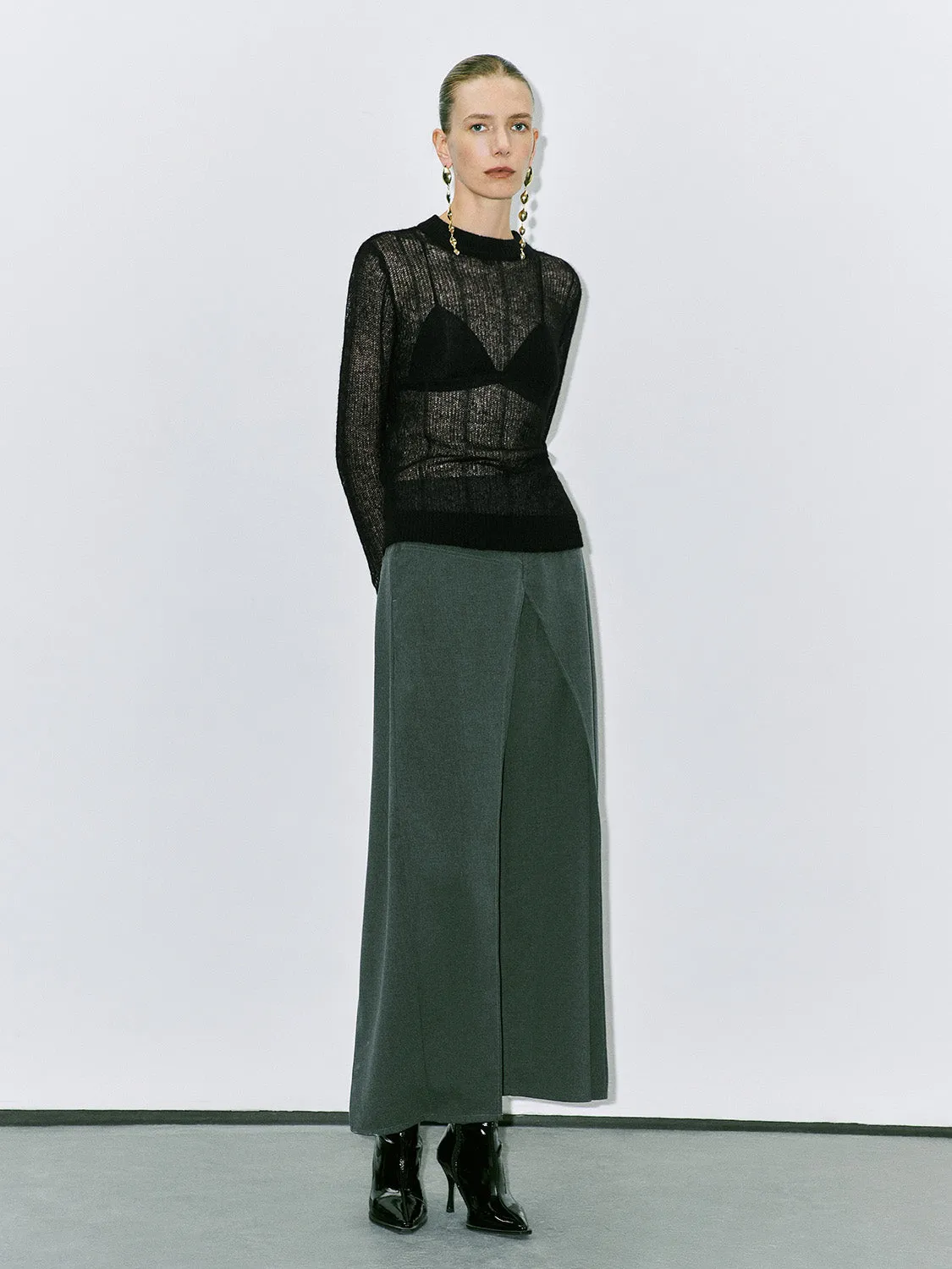 Mesh Knitted T-Shirts sold by Urban Revivo product image thumbnail 4