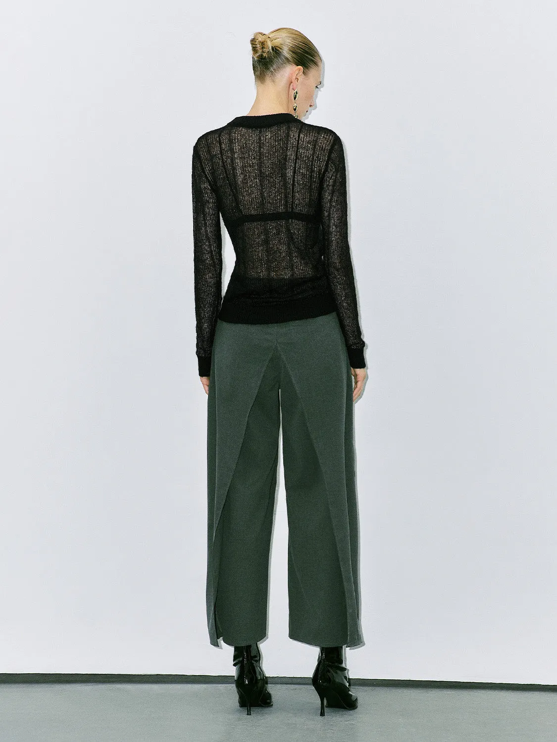 Mesh Knitted T-Shirts sold by Urban Revivo product image thumbnail 3