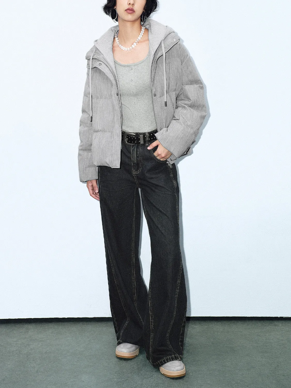 Hoodie Padded Down Outerwear sold by Urban Revivo product image thumbnail 4