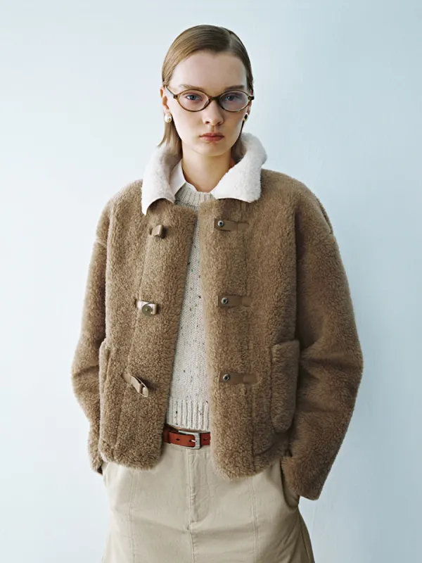 Fleece Sherpa Loose Jackets sold by Urban Revivo