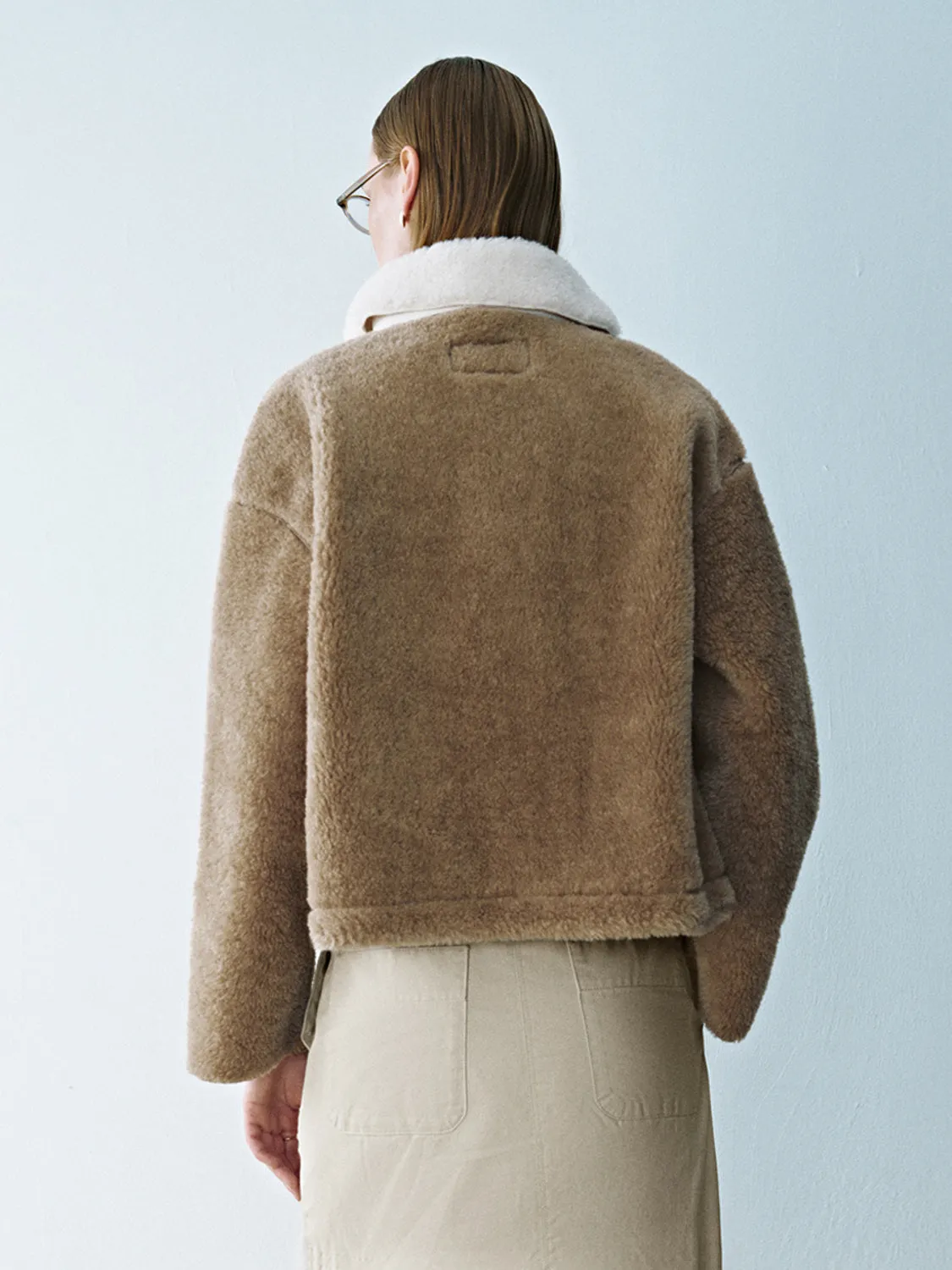 Fleece Sherpa Loose Jackets sold by Urban Revivo product image thumbnail 2