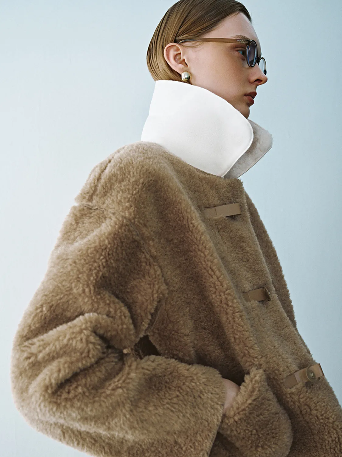 Fleece Sherpa Loose Jackets sold by Urban Revivo product image thumbnail 3