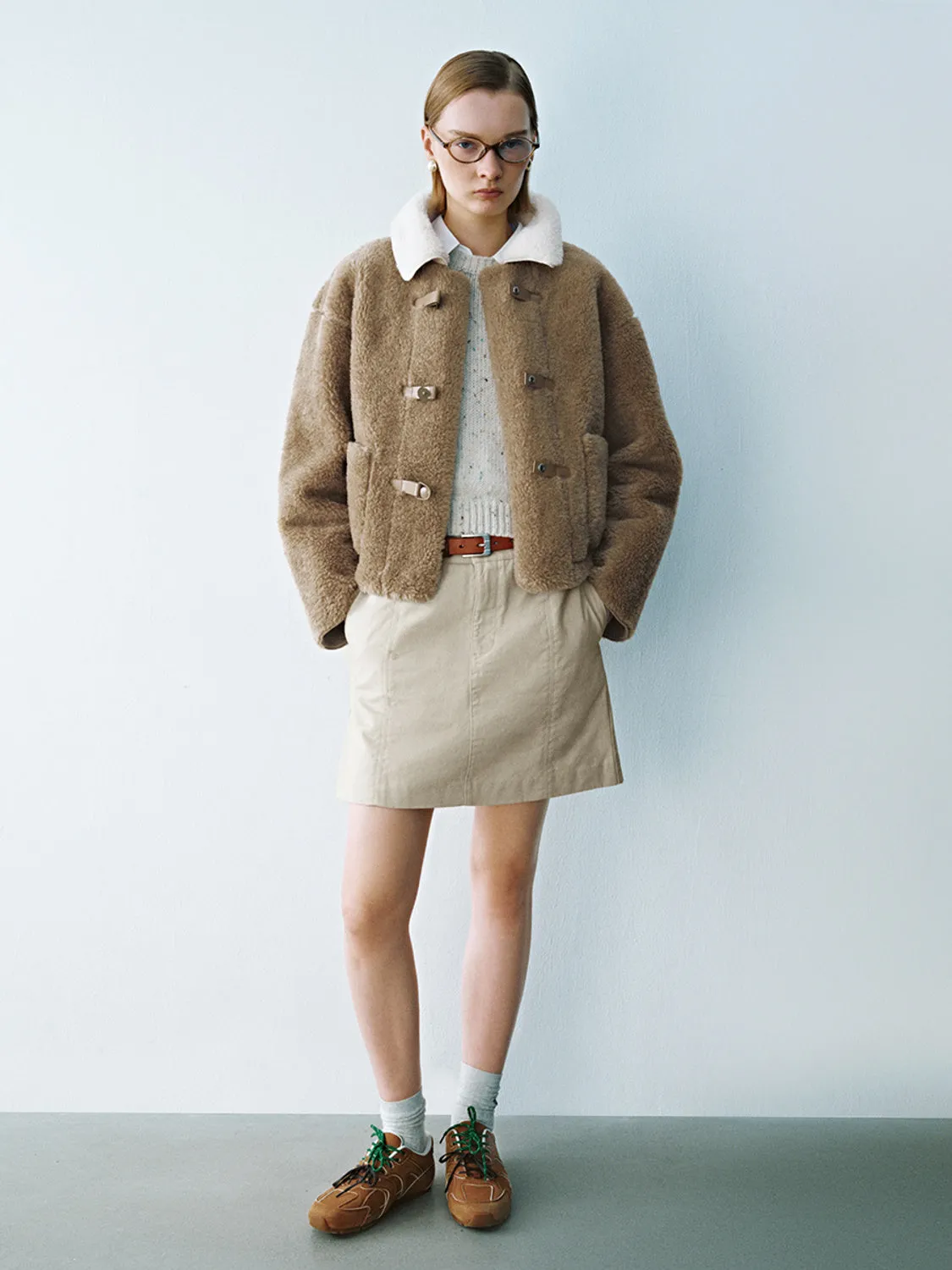 Fleece Sherpa Loose Jackets sold by Urban Revivo product image thumbnail 4