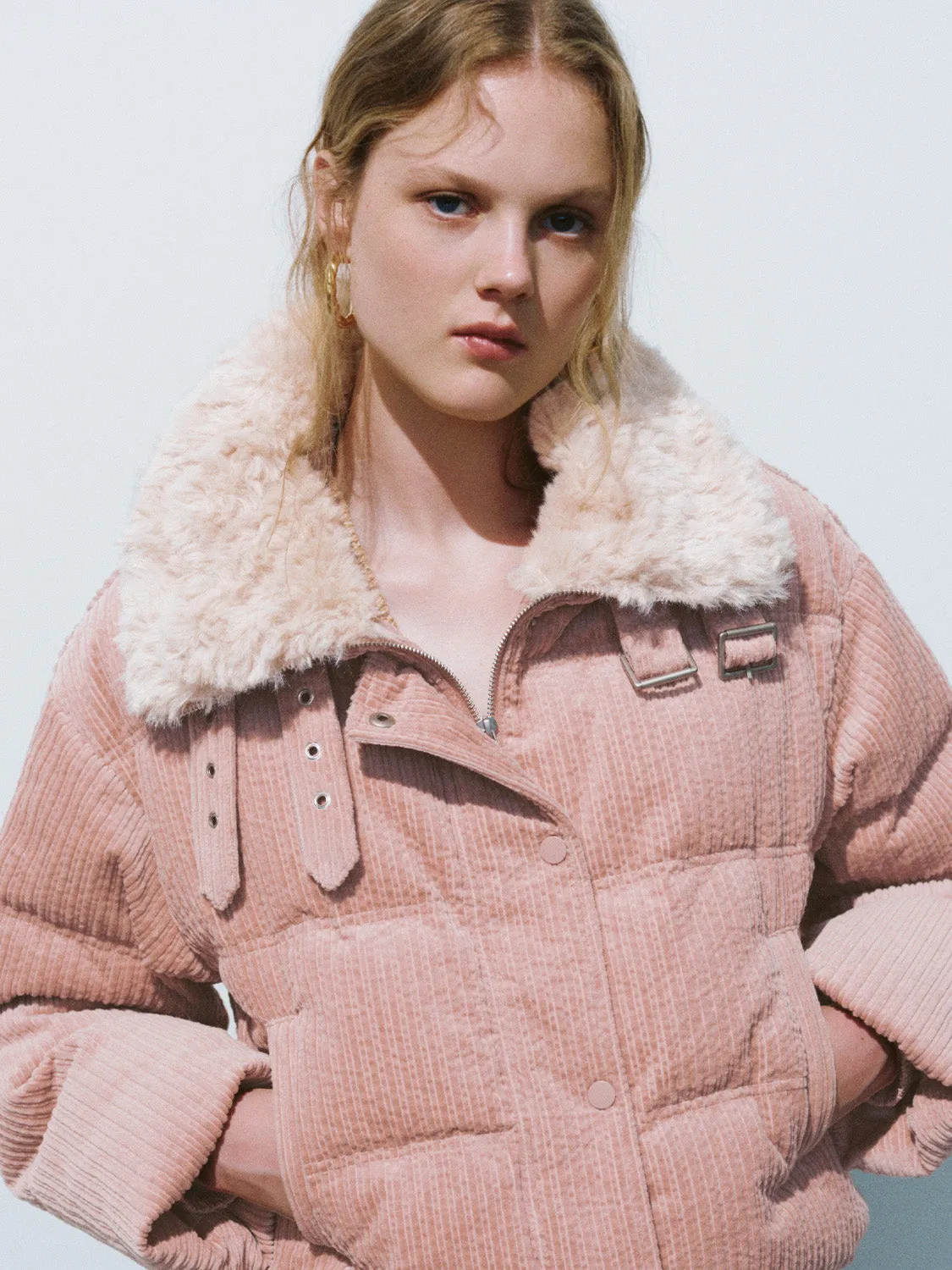 Faux Fur Collar Down Outerwear sold by Urban Revivo product image thumbnail 5