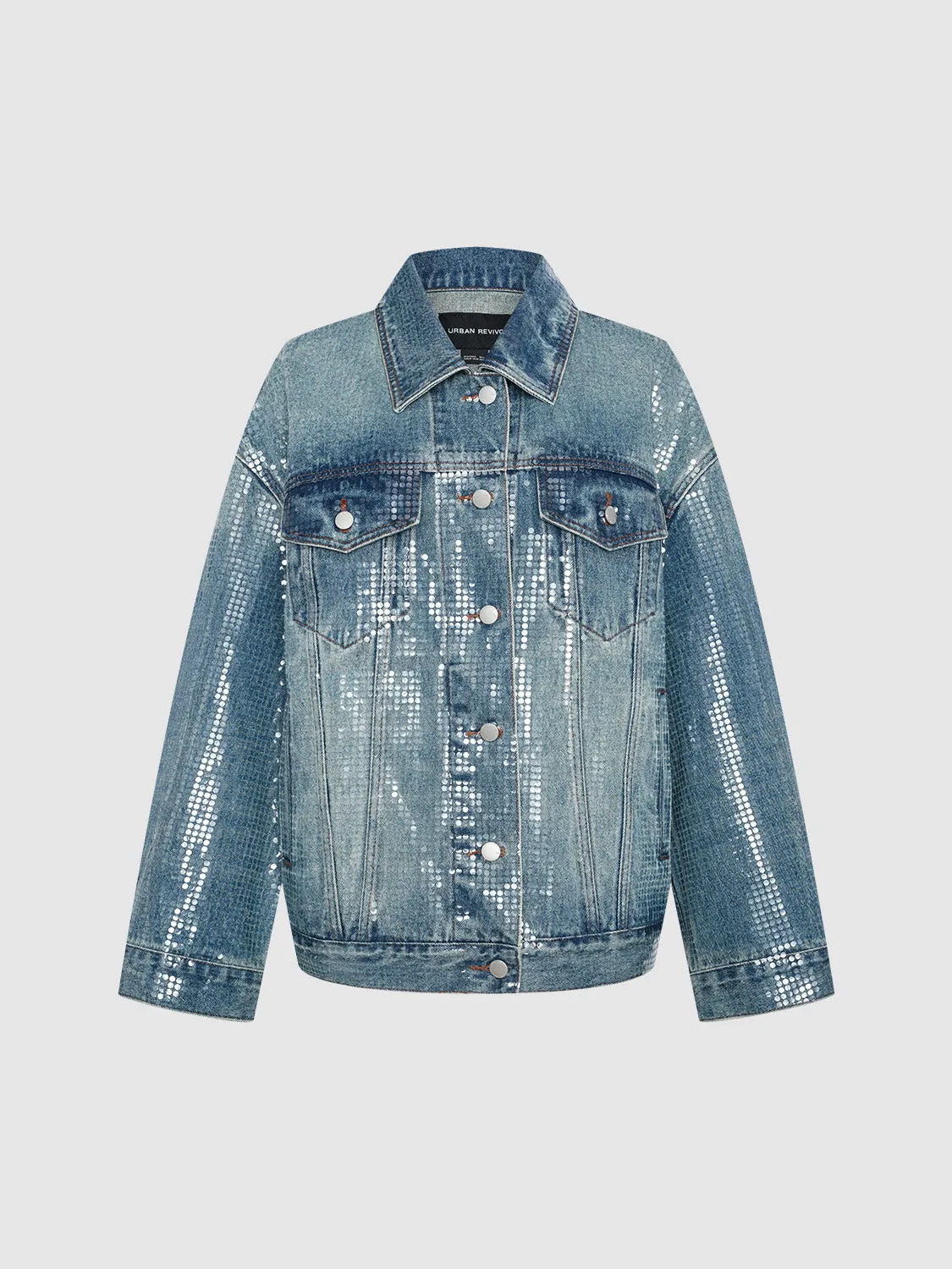 Gloss Denim Jackets sold by Urban Revivo product image thumbnail 3