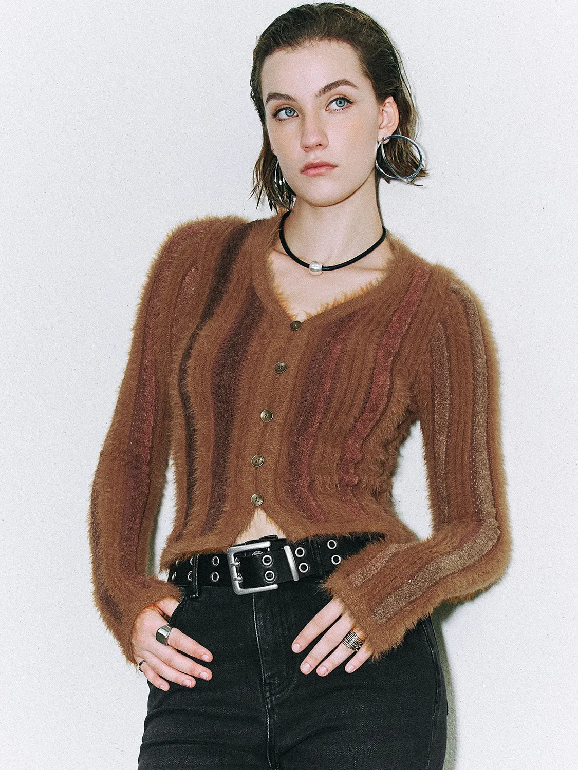 Fluffy Knitted T-Shirts sold by Urban Revivo product image thumbnail 2