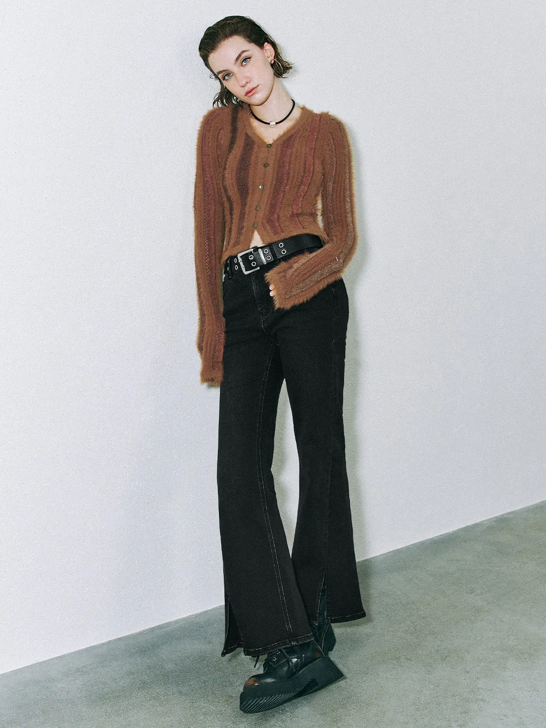 Fluffy Knitted T-Shirts sold by Urban Revivo product image thumbnail 4