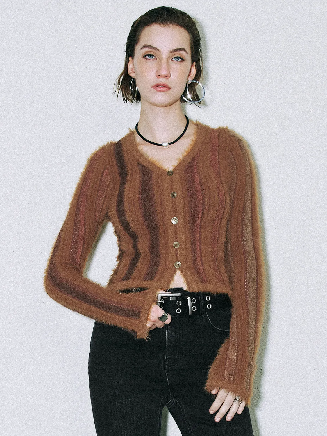 Fluffy Knitted T-Shirts sold by Urban Revivo