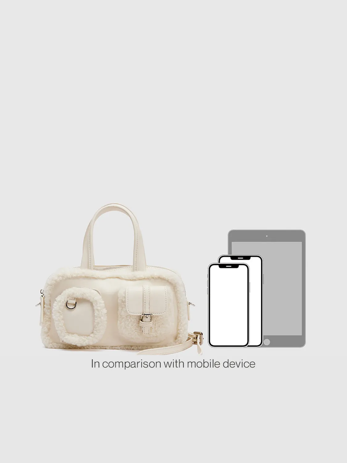 Fluffy Utility Shoulder Bag sold by Urban Revivo product image thumbnail 5