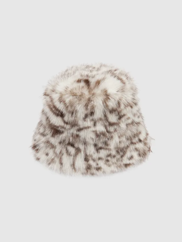 Faux Fur Bucket Hat sold by Urban Revivo