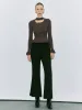 Keyhole Neck Knitted T-Shirts sold by Urban Revivo