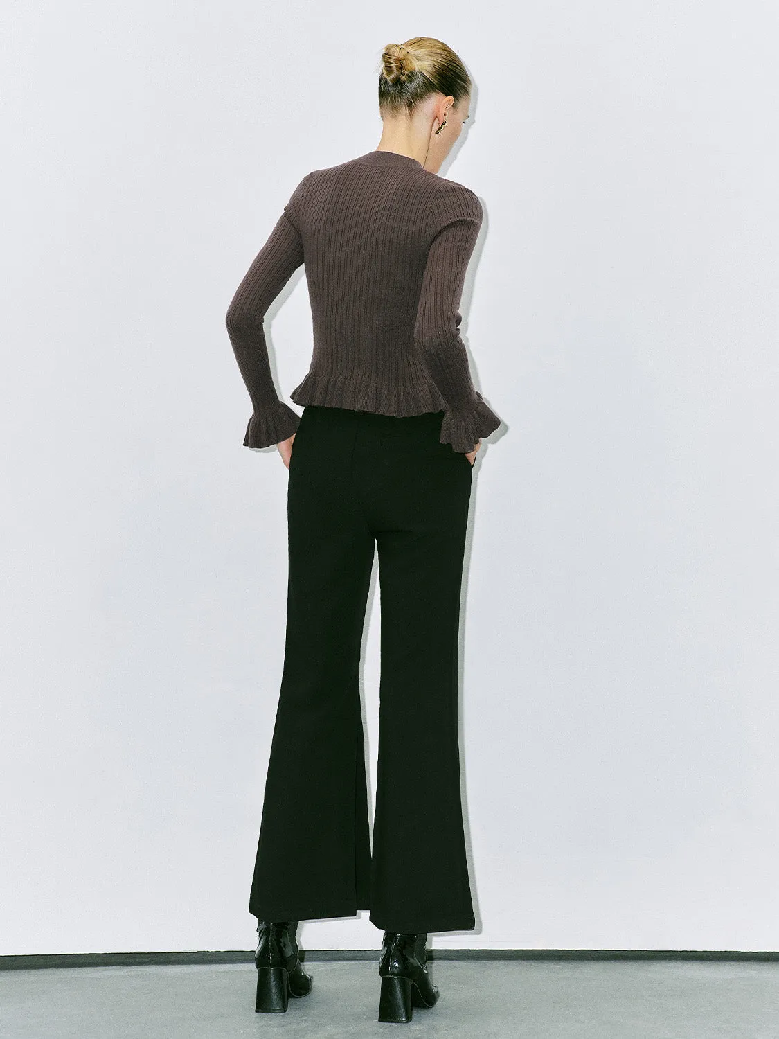 Keyhole Neck Knitted T-Shirts sold by Urban Revivo product image thumbnail 3