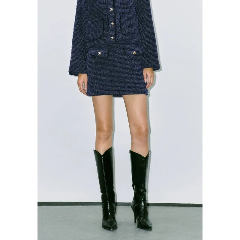 Flap Pocket Denim Skirts sold by Urban Revivo product image thumbnail 5