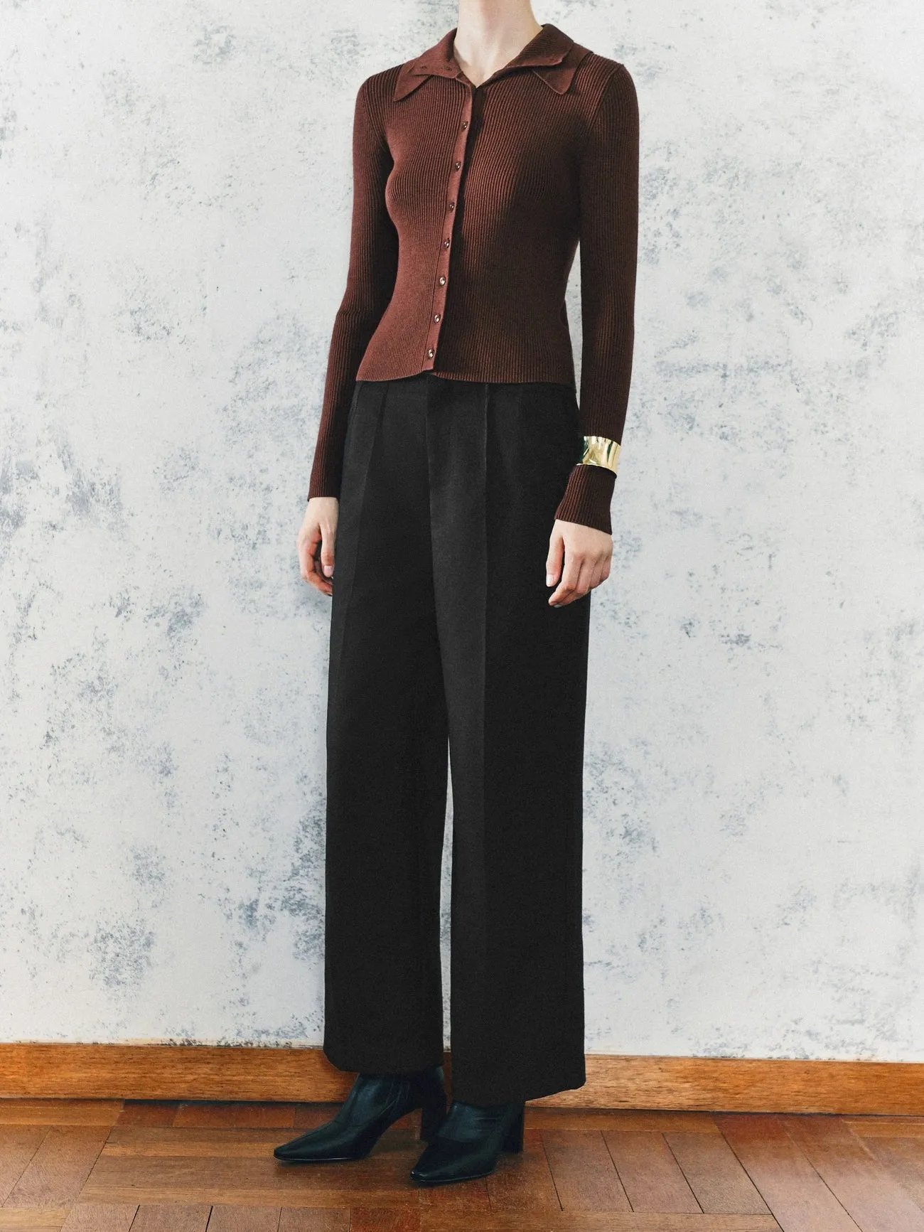 Glamor Wide-Leg Pants sold by Urban Revivo product image thumbnail 3