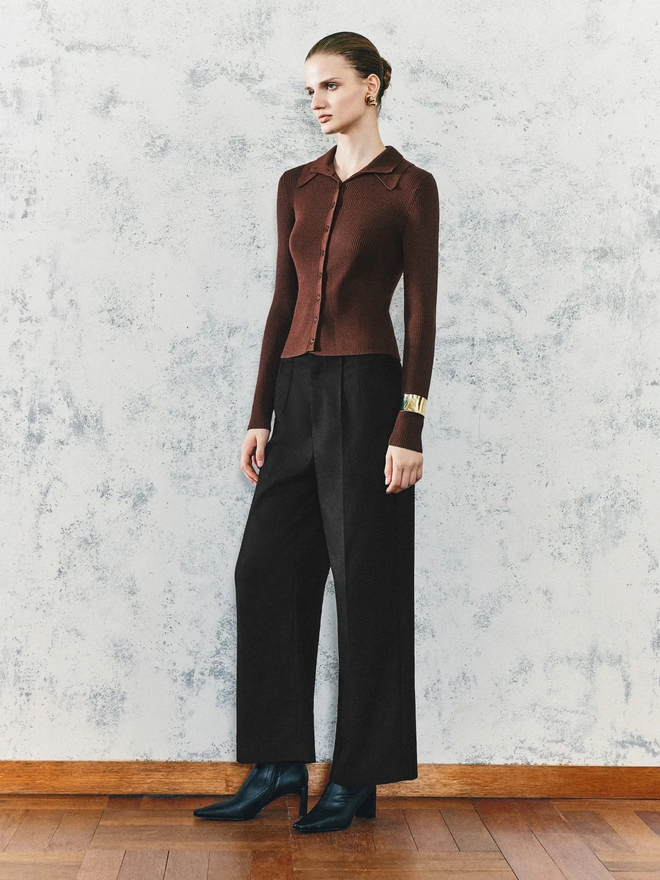 Glamor Wide-Leg Pants sold by Urban Revivo