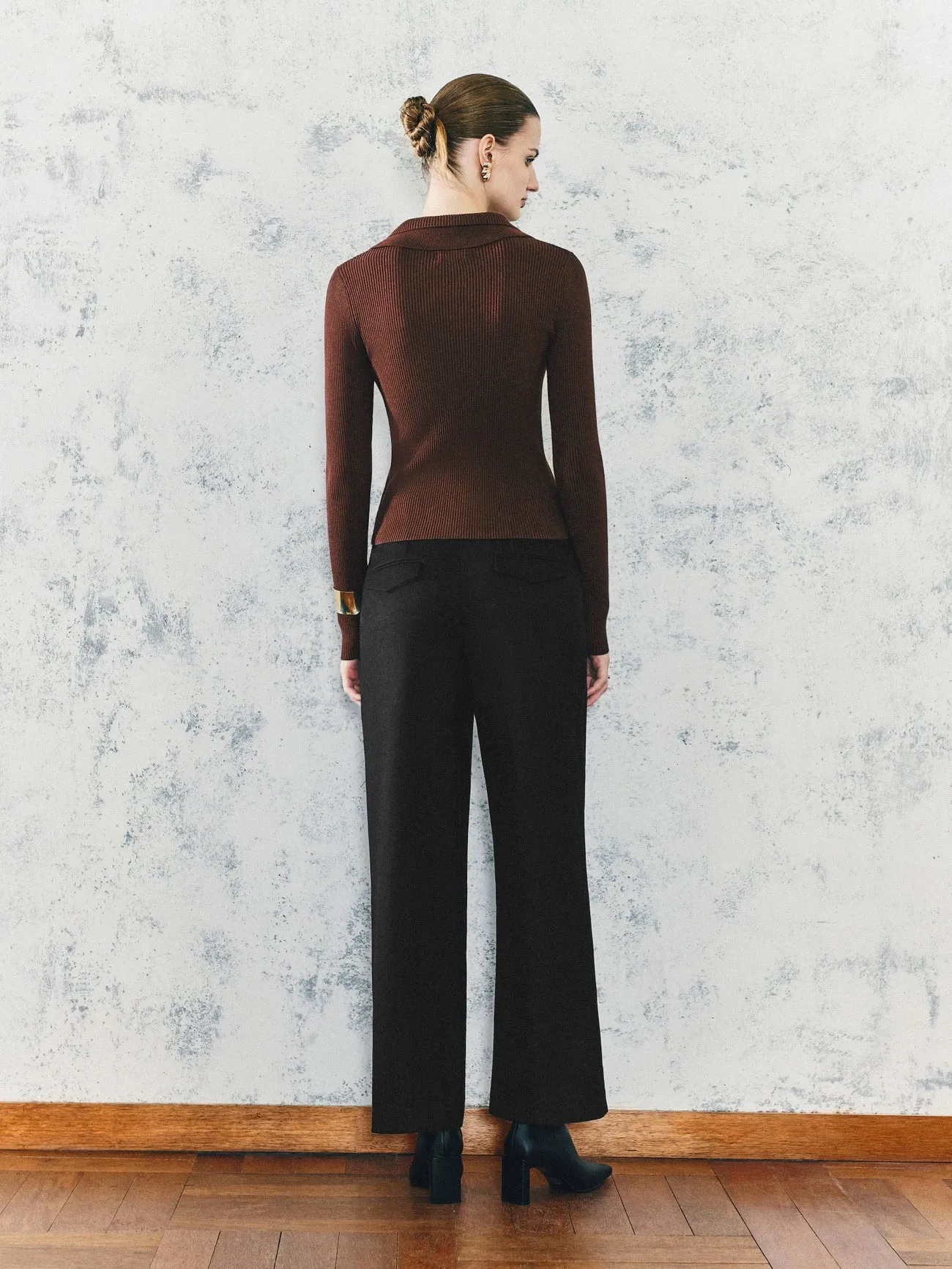 Glamor Wide-Leg Pants sold by Urban Revivo product image thumbnail 5