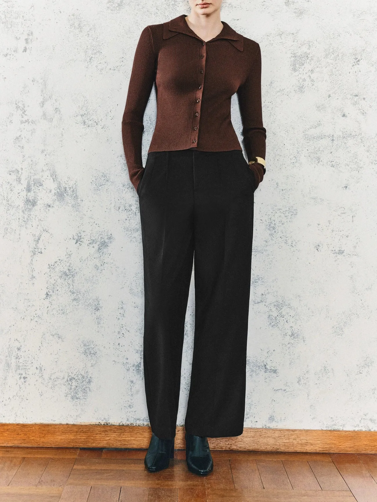 Glamor Wide-Leg Pants sold by Urban Revivo product image thumbnail 2