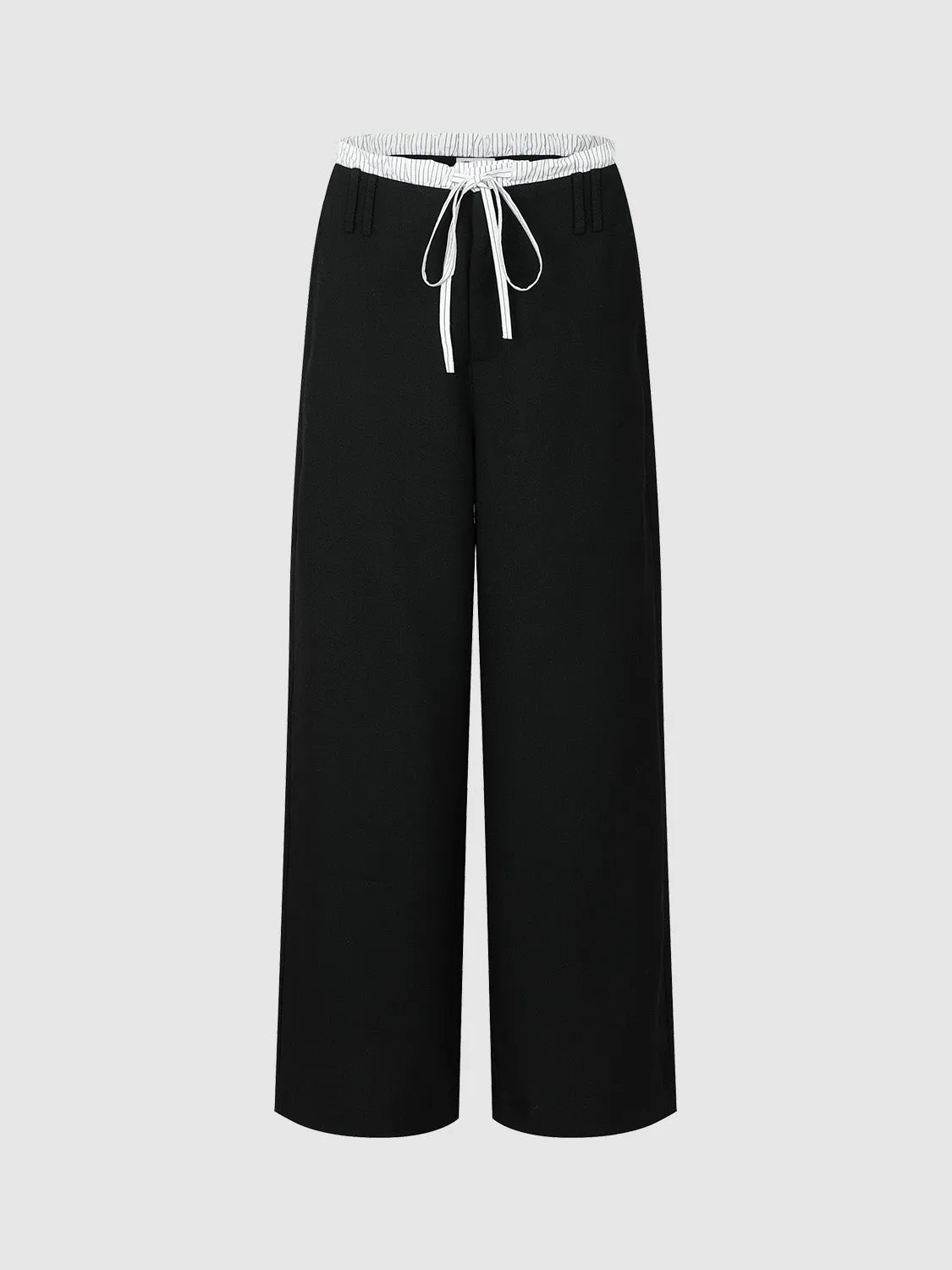 Drawstring Wide-Leg Pants sold by Urban Revivo