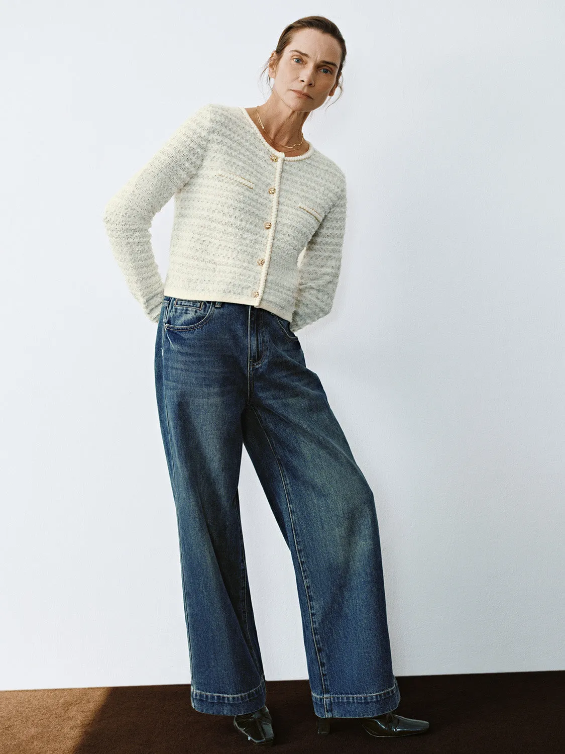 Cropped Skinny Knitted Cardigans sold by Urban Revivo product image thumbnail 4