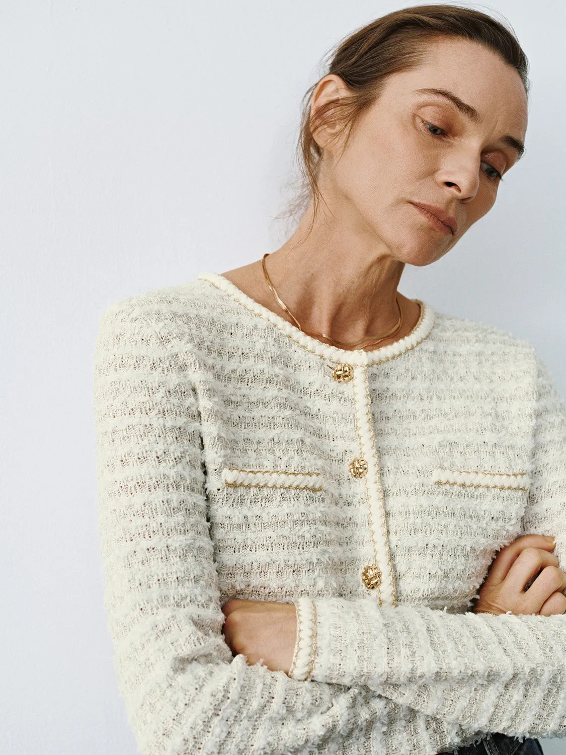Cropped Skinny Knitted Cardigans sold by Urban Revivo product image thumbnail 5