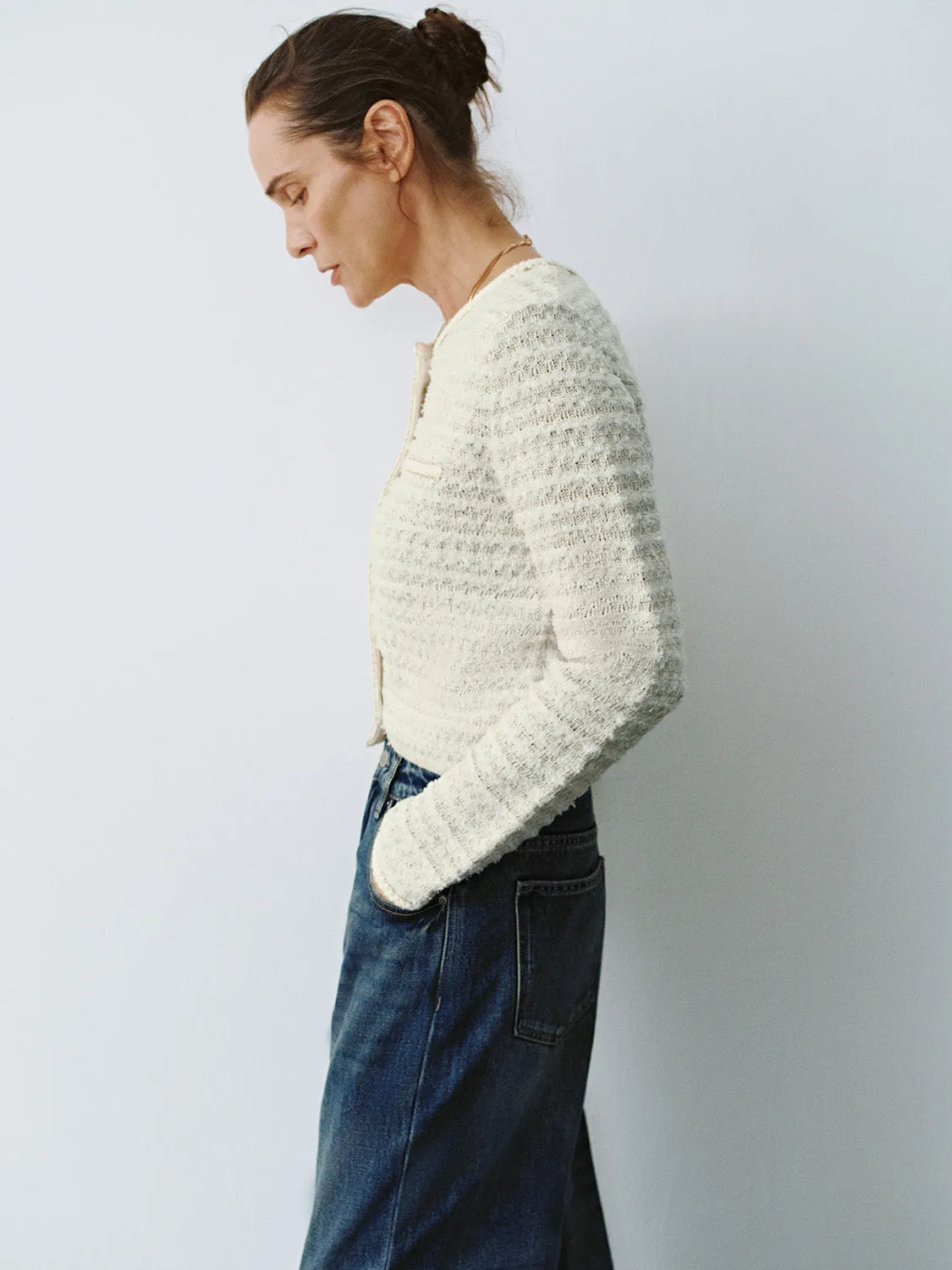 Cropped Skinny Knitted Cardigans sold by Urban Revivo product image thumbnail 2