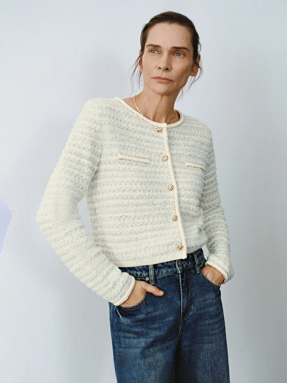 Cropped Skinny Knitted Cardigans sold by Urban Revivo