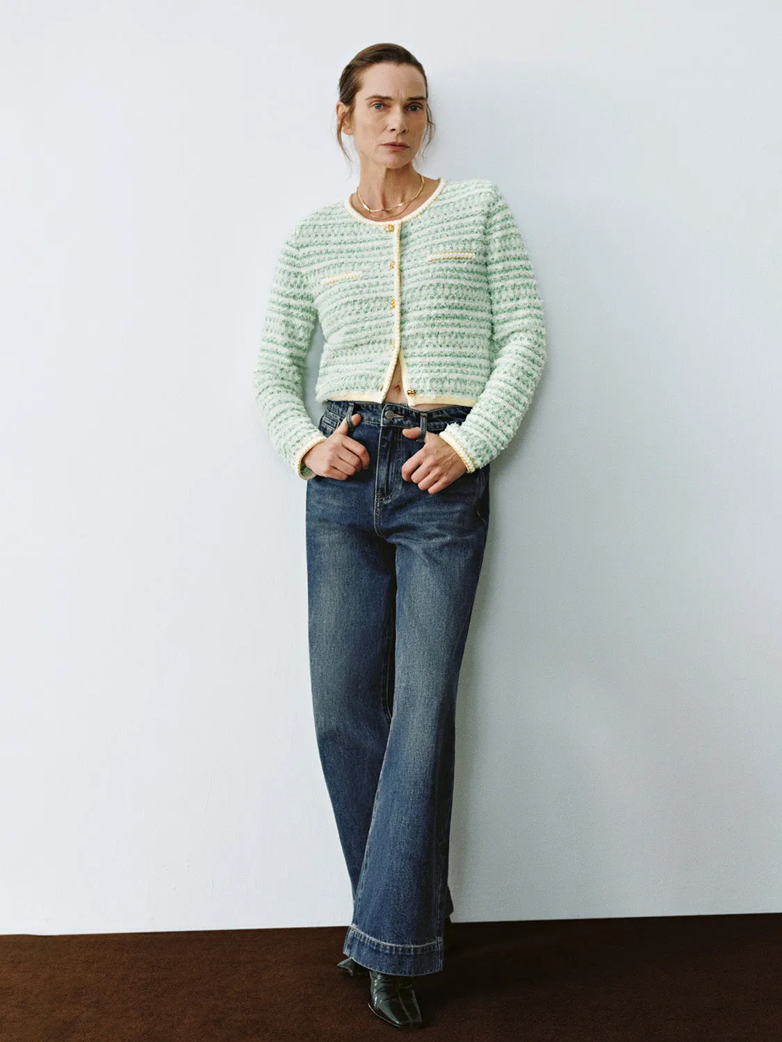 Cropped Skinny Knitted Cardigans sold by Urban Revivo product image thumbnail 4