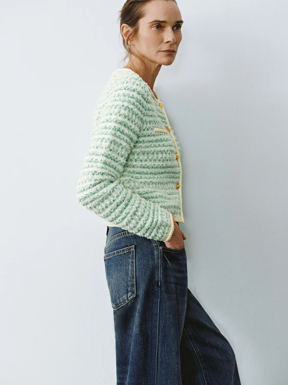 Cropped Skinny Knitted Cardigans sold by Urban Revivo product image thumbnail 2