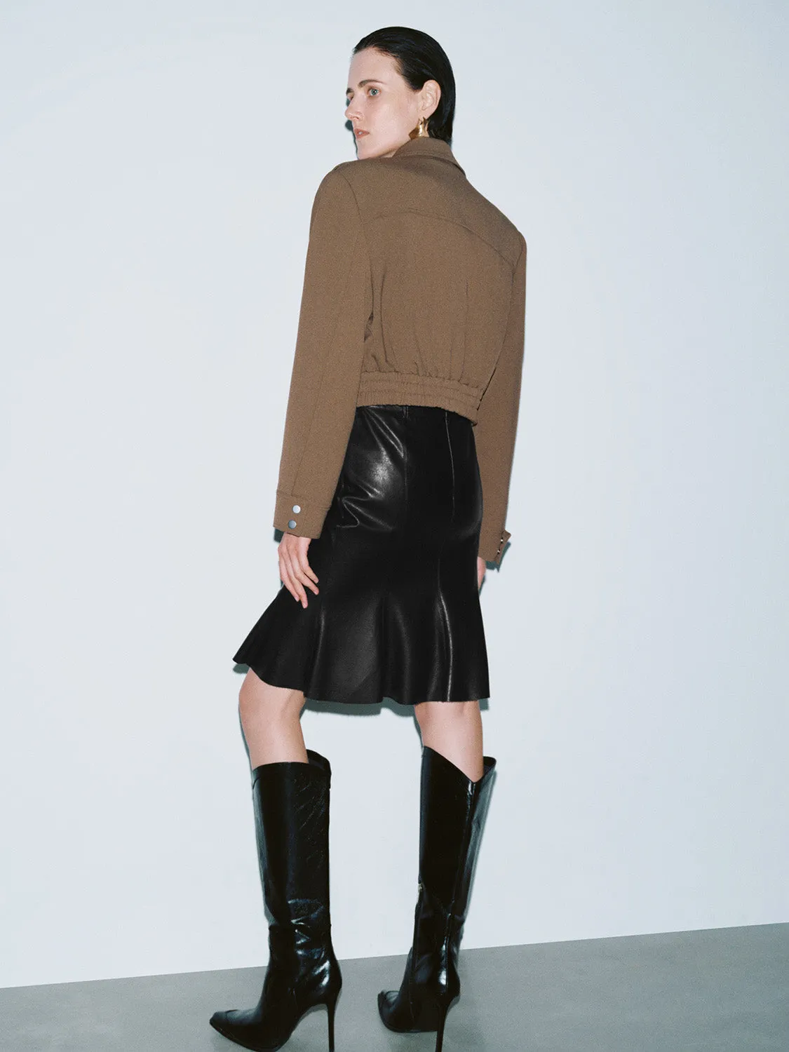 Drawstring Hem Cropped Jackets sold by Urban Revivo product image thumbnail 3