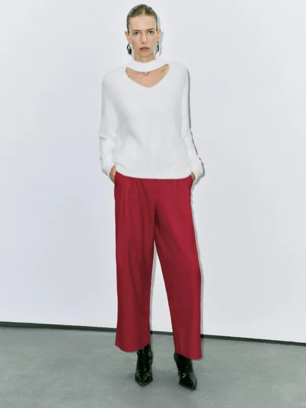 Cut Out Front Knitted T-Shirts sold by Urban Revivo