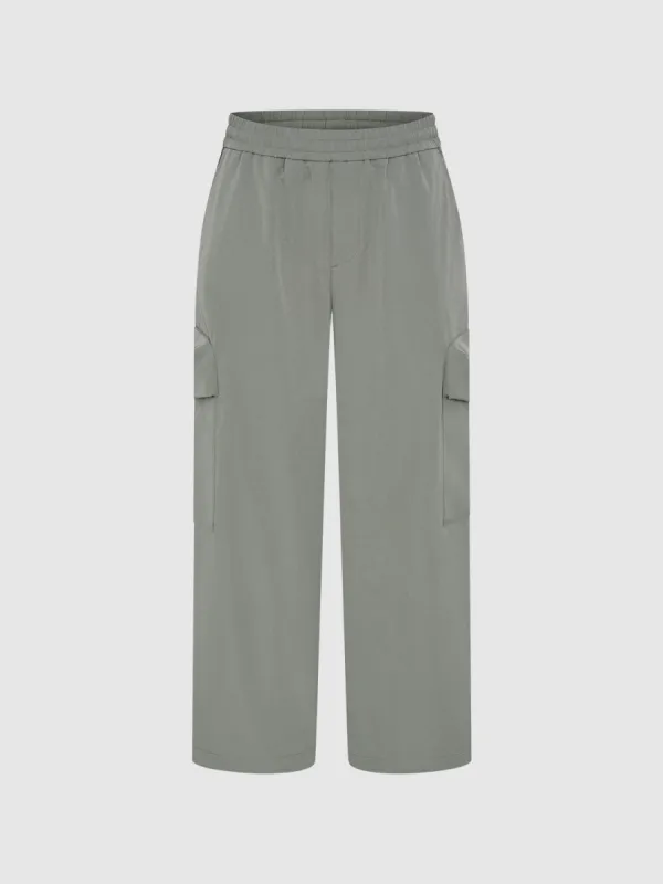 Elastic Wide-Leg Pants sold by Urban Revivo