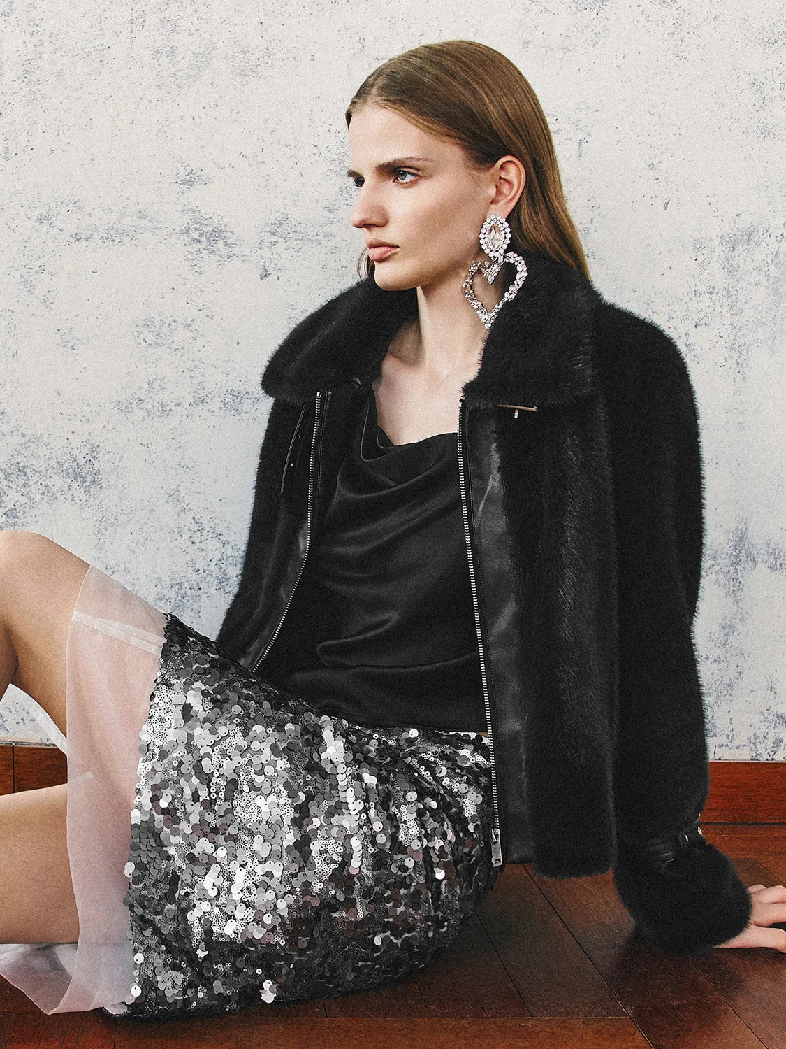 Cropped Leather Jackets sold by Urban Revivo product image thumbnail 2