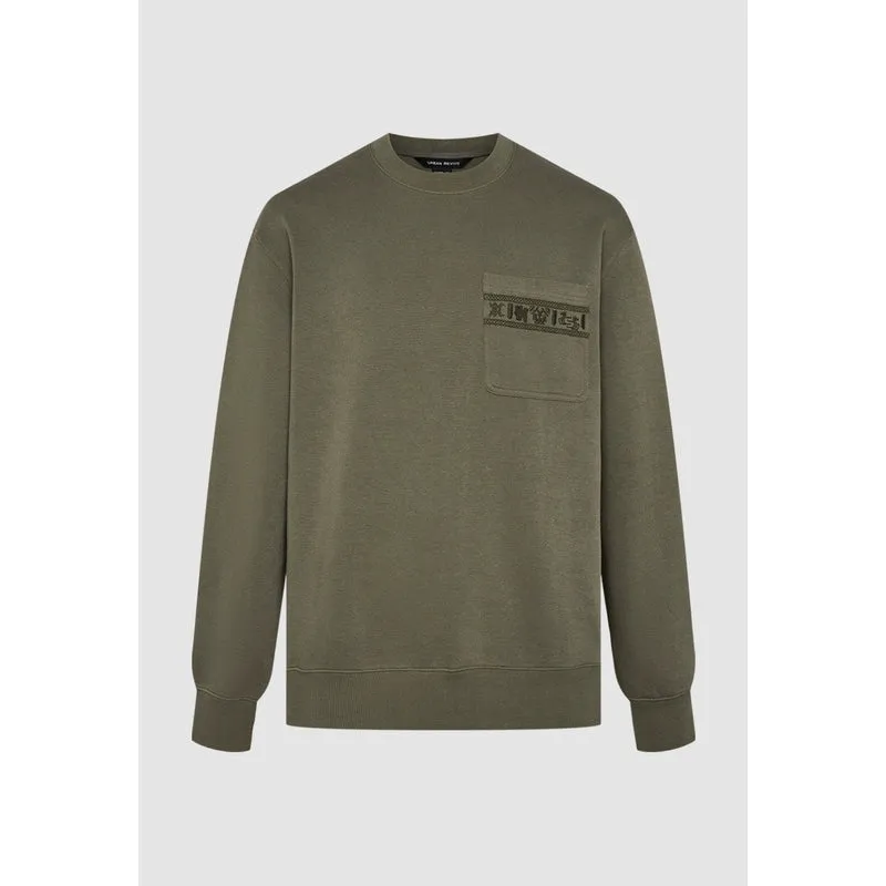 Crew Neck Sweatshirts sold by Urban Revivo product image thumbnail 3