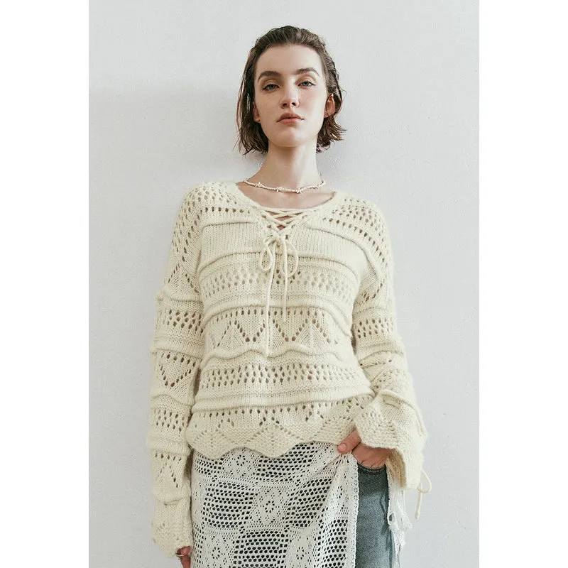 Crochet Knitted T-Shirts sold by Urban Revivo product image thumbnail 4