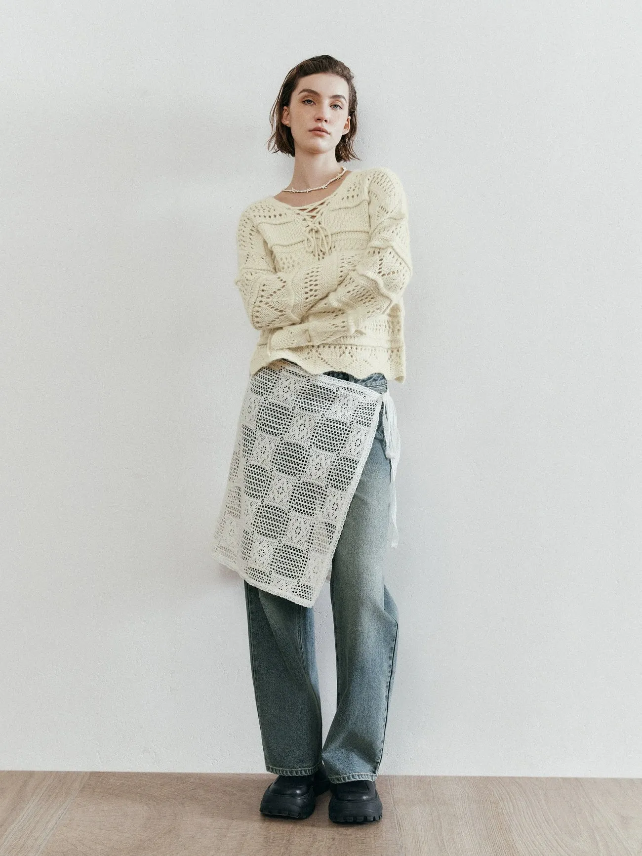 Crochet Knitted T-Shirts sold by Urban Revivo