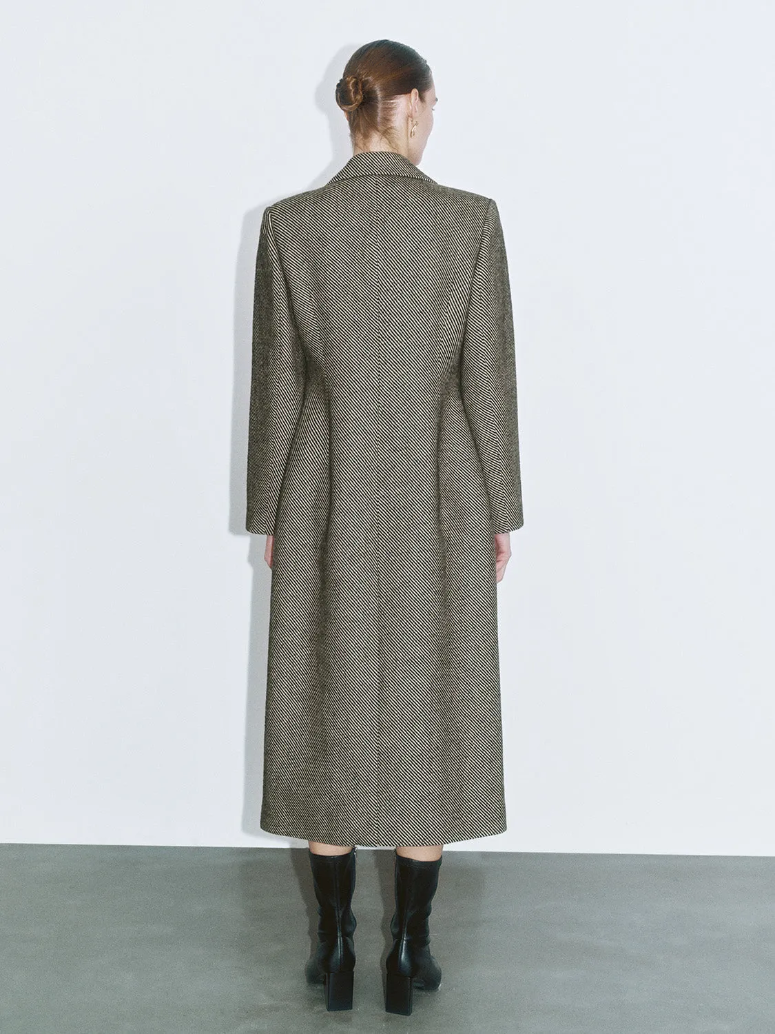 Double Breasted Long Wool Blend Coats sold by Urban Revivo product image thumbnail 3