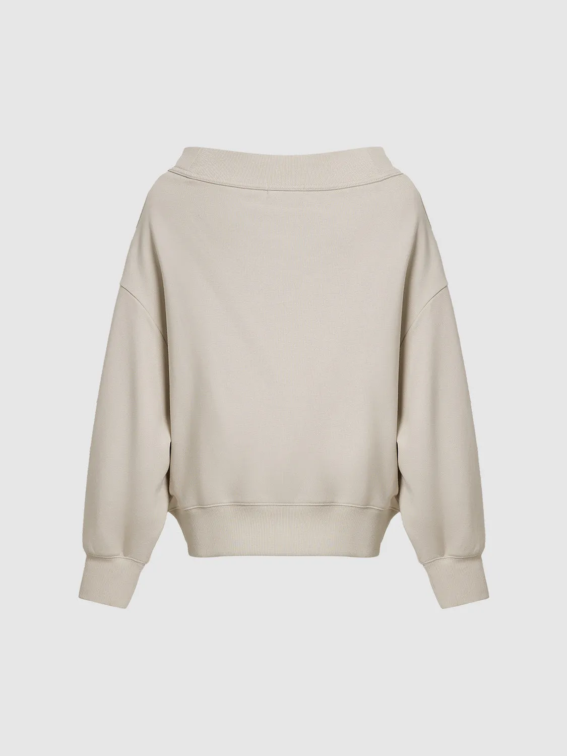 Crew Neck Loose Sweatshirts sold by Urban Revivo product image thumbnail 2