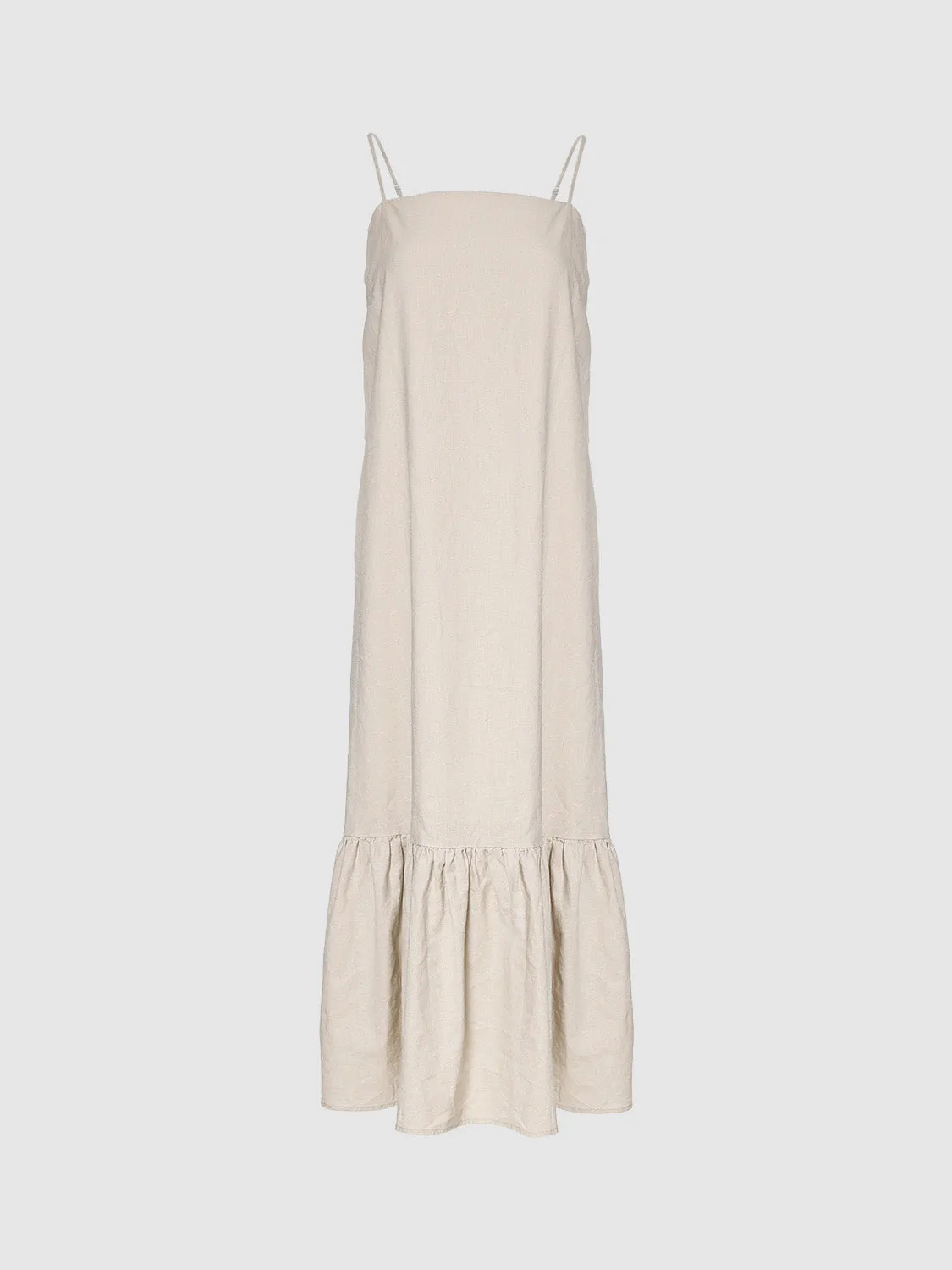 Cami Ruffle Hem A-Line Dresses sold by Urban Revivo product image thumbnail 3